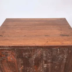 Pamono Solid Wood Cabinet with One Drawer and Two Storage Compartments><noscript><img width=