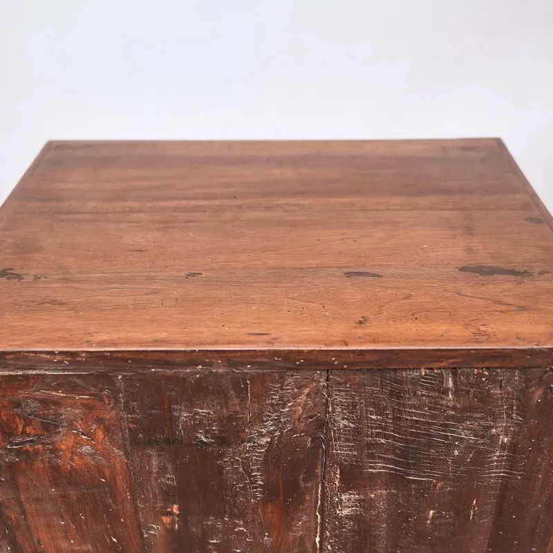 Pamono Solid Wood Cabinet with One Drawer and Two Storage Compartments> Serving Bar Carts & Trolleys