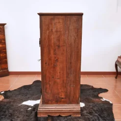 Pamono Solid Wood Cabinet with One Drawer and Two Storage Compartments><noscript><img width=