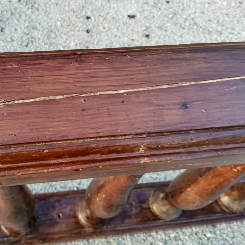 Discount Pamono Solid Wood Parapet Column or Balustrade, Italy, Early 1900s