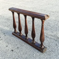 Discount Pamono Solid Wood Parapet Column or Balustrade, Italy, Early 1900s