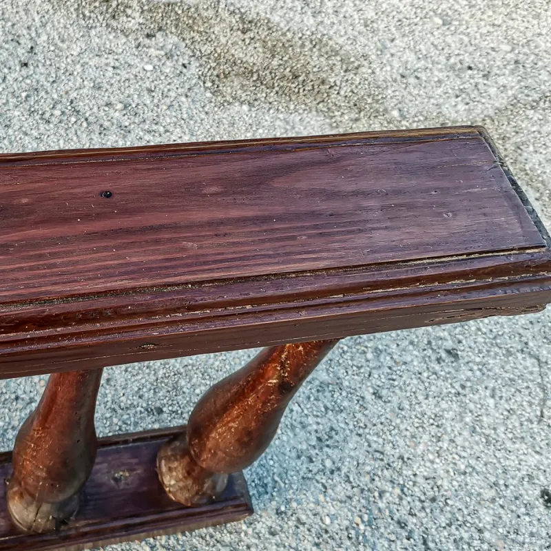 Discount Pamono Solid Wood Parapet Column or Balustrade, Italy, Early 1900s
