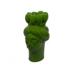 Pamono Solimano Dinia Montalbano Green Sculpture by Crita