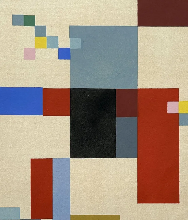 Best Pamono Sophie Taeuber Arp, Geometric Composition 1956, Stencil