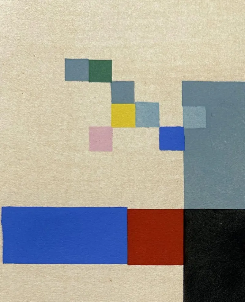 Best Pamono Sophie Taeuber Arp, Geometric Composition 1956, Stencil