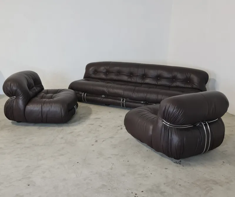 Discount Pamono Soriana Living Room Set by Afra and Tobia Scarpa for Cassina, 1969, Set of 3