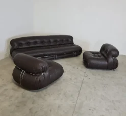 Discount Pamono Soriana Living Room Set by Afra and Tobia Scarpa for Cassina, 1969, Set of 3