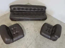 Discount Pamono Soriana Living Room Set by Afra and Tobia Scarpa for Cassina, 1969, Set of 3