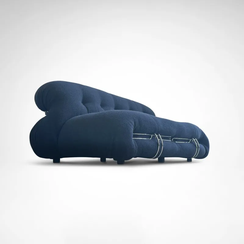 Pamono Soriana 2-Seater Sofa and Ottoman by Tobia and Afra Scarpa for Cassina, 2010s, Set of 2> Living Room Sets