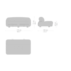 Best Pamono Soriana Sofa by Tobia Scarpa for Cassina