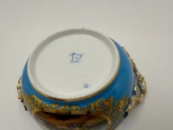 Outlet Pamono Soup Bowl with Saucer in Porcelain from Sèvres, Set of 2