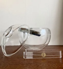 Pamono Space Age Acrylic Glass Ice Bucket Stella by Paolo Tilche for Guzzini, 1970s><noscript><img width=