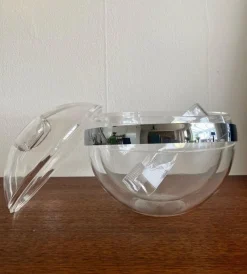 Pamono Space Age Acrylic Glass Ice Bucket Stella by Paolo Tilche for Guzzini, 1970s><noscript><img width=