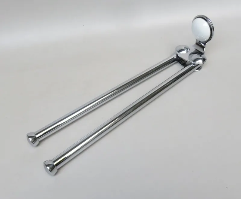 Pamono Space Age Bathroom Set in Chrome-plated Brass and Porcelain, 1970s, Set of 4> Architectural Elements