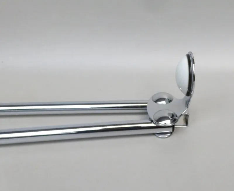 Pamono Space Age Bathroom Set in Chrome-plated Brass and Porcelain, 1970s, Set of 4> Architectural Elements