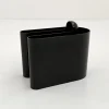 Pamono Space Age Black Magazine Rack by Rodolfo Bonetto for Bilumen, 1970s> Magazine Racks
