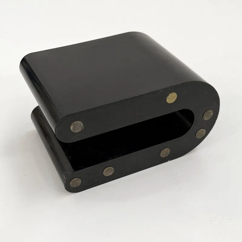 Pamono Space Age Black Magazine Rack by Rodolfo Bonetto for Bilumen, 1970s> Magazine Racks