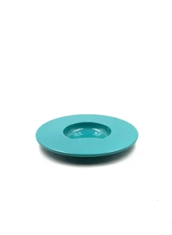 Hot Pamono Space Age Blue Ceramic Disco Bowl from Sicart, Italy, 1970s