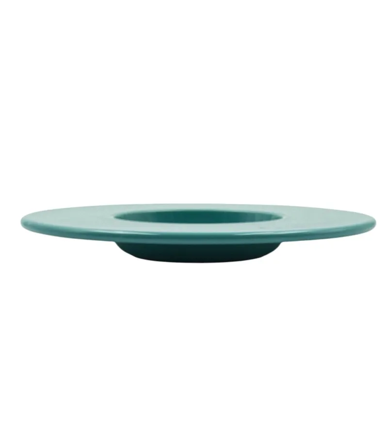 Hot Pamono Space Age Blue Ceramic Disco Bowl from Sicart, Italy, 1970s