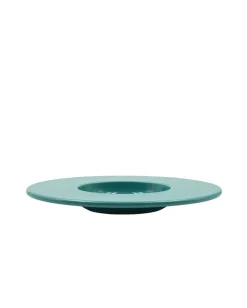 Hot Pamono Space Age Blue Ceramic Disco Bowl from Sicart, Italy, 1970s