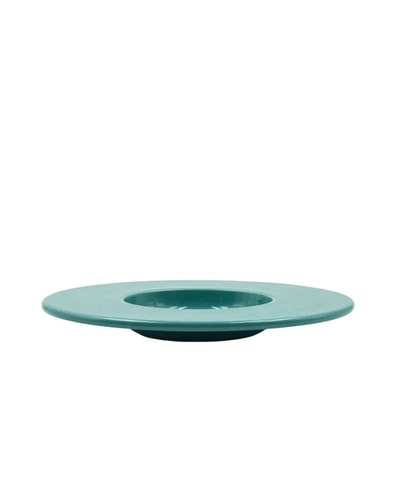 Hot Pamono Space Age Blue Ceramic Disco Bowl from Sicart, Italy, 1970s