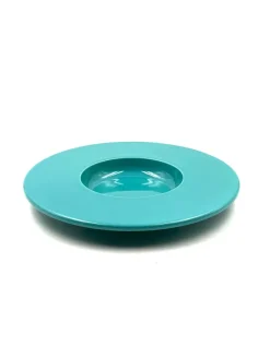 Hot Pamono Space Age Blue Ceramic Disco Bowl from Sicart, Italy, 1970s