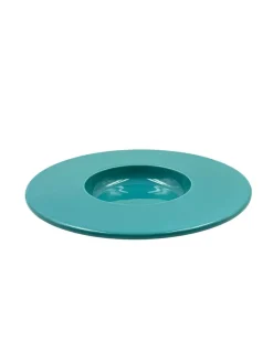 Hot Pamono Space Age Blue Ceramic Disco Bowl from Sicart, Italy, 1970s