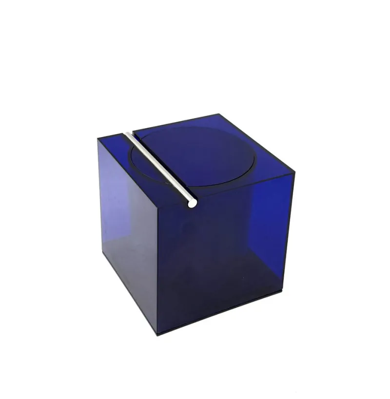 Pamono Space Age Blue Plastic Ice Bucket by Cini & Nils for Studio Opi, Italy, 1970s> Ice Buckets & Wine Coolers