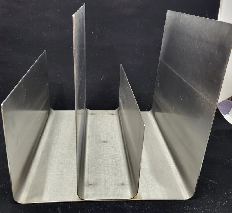 Discount Pamono Space Age Brushed Aluminum Magazine Rack, France, 1970s