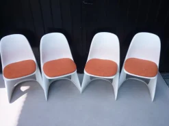 Clearance Pamono Space Age Casala Chairs by Alexander Begge for Casala, 1980s, Set of 4
