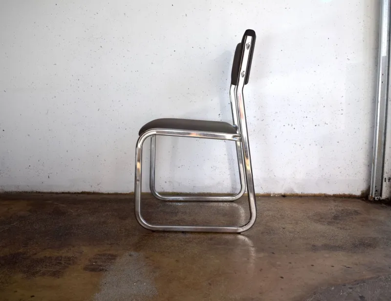 Sale Pamono Space Age Chrome Chairs, Germany, 1970s, Set of 2