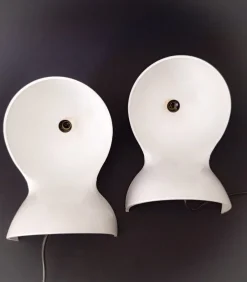 New Pamono Space Age Dalù Lamps by Vico Magistretti for Artemide, 1970s, Set of 2