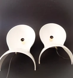 New Pamono Space Age Dalù Lamps by Vico Magistretti for Artemide, 1970s, Set of 2