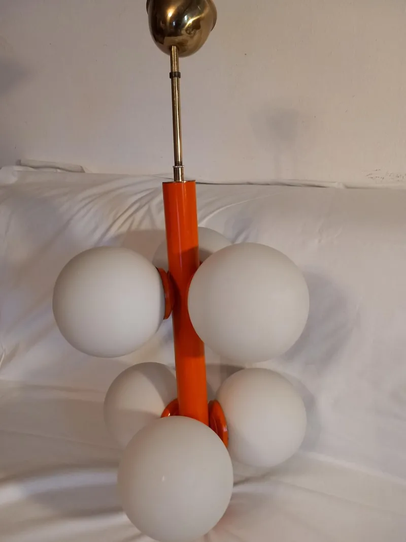 Pamono Space Age Hanging Lamp, 1970s> Ceiling Lights