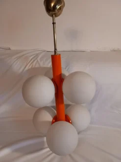Pamono Space Age Hanging Lamp, 1970s><noscript><img width=