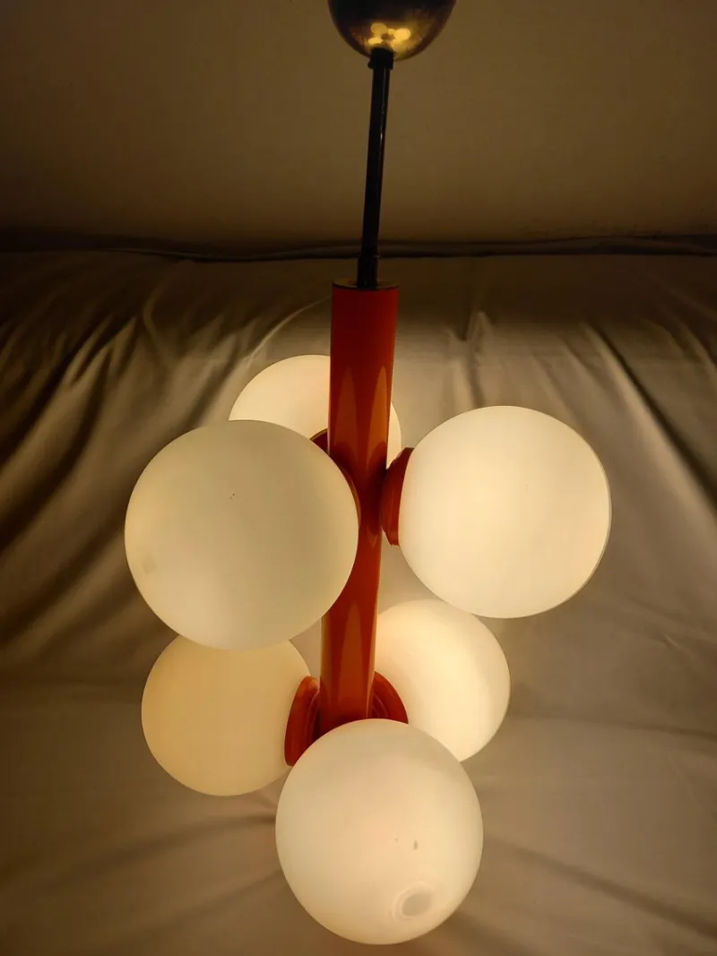 Pamono Space Age Hanging Lamp, 1970s> Ceiling Lights