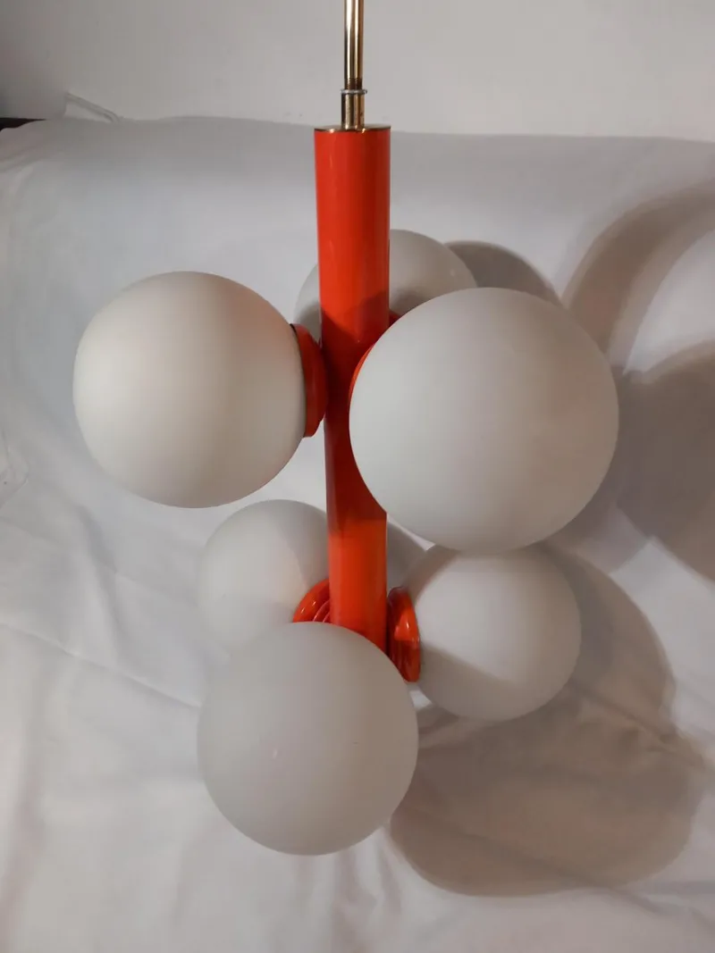 Pamono Space Age Hanging Lamp, 1970s> Ceiling Lights