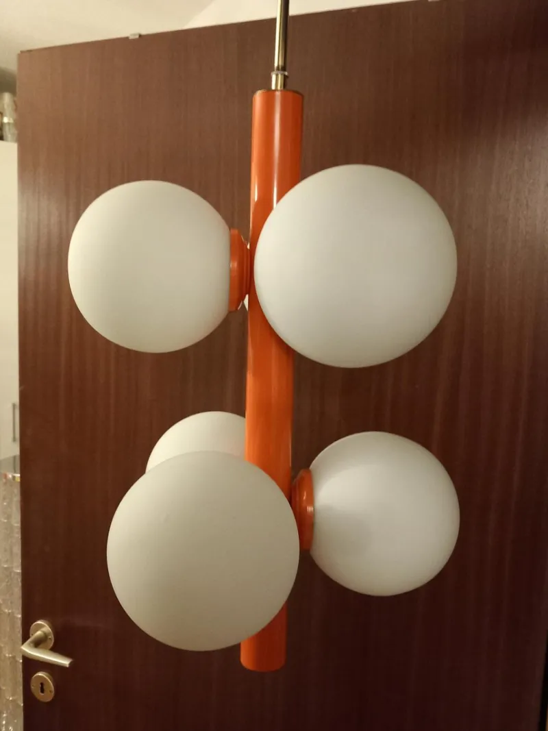 Pamono Space Age Hanging Lamp, 1970s> Ceiling Lights