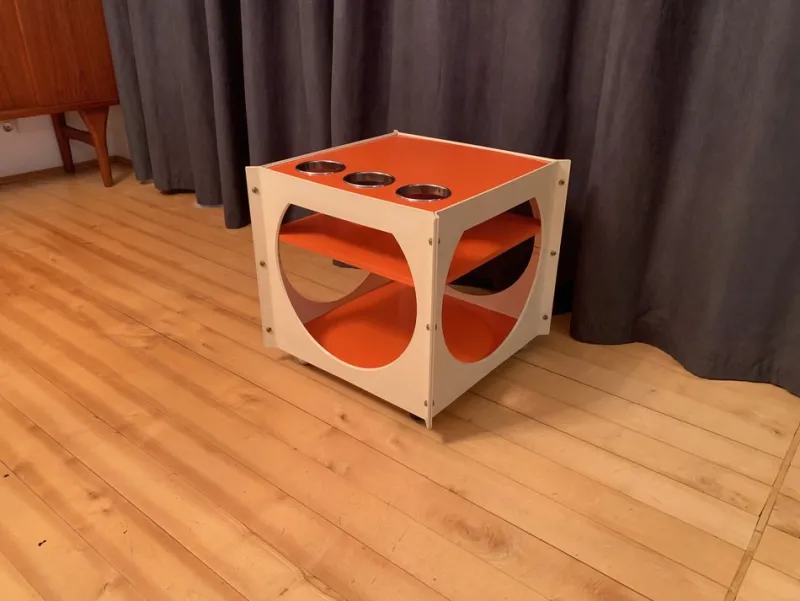 Discount Pamono Space Age Mobile Bar Table, 1970s