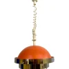 Pamono Space Age Orange Ceiling Light by Sijaj Hrastnik, 1960s> Ceiling Lights