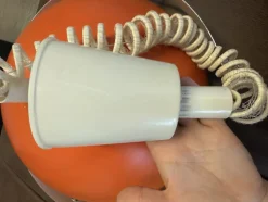 Pamono Space Age Orange Ceiling Light by Sijaj Hrastnik, 1960s><noscript><img width=