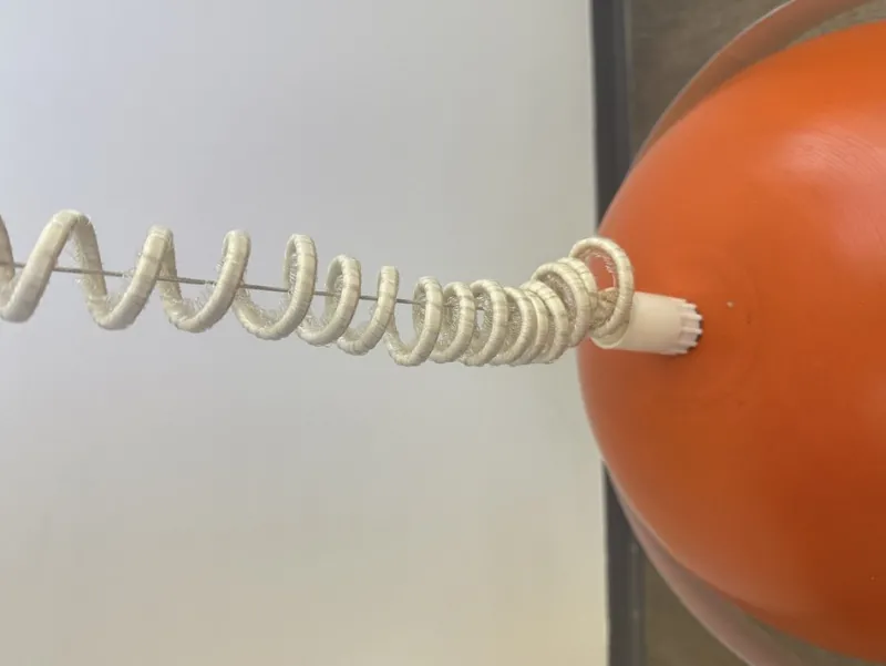Pamono Space Age Orange Ceiling Light by Sijaj Hrastnik, 1960s> Ceiling Lights