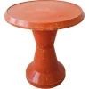 Pamono Space Age Orange Patio Table Model Diablo by Kovinoplastika, Former Yugoslavia, 1970s> Garden Tables