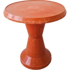 Pamono Space Age Orange Patio Table Model Diablo by Kovinoplastika, Former Yugoslavia, 1970s> Garden Tables