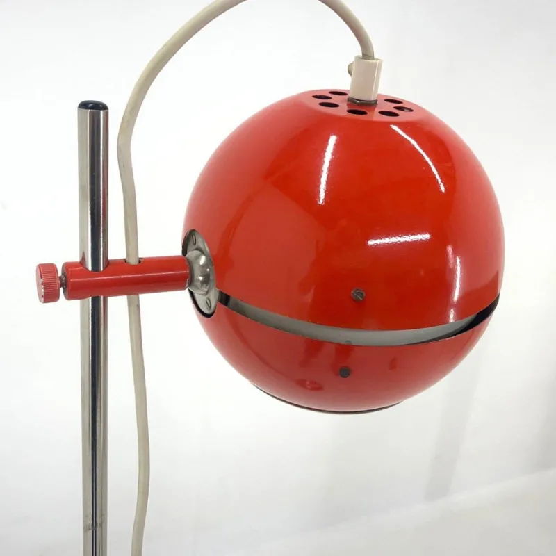 Pamono Space Age Red Floor Lamp, Germany, 1960s> Floor Lamps