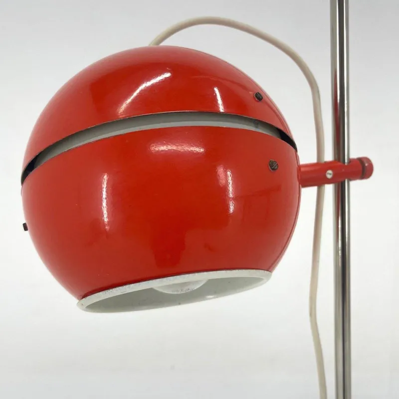 Pamono Space Age Red Floor Lamp, Germany, 1960s> Floor Lamps