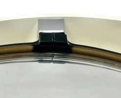 Outlet Pamono Space Age Round Mirror with Lighting Model A41 from Allibert, 1970s