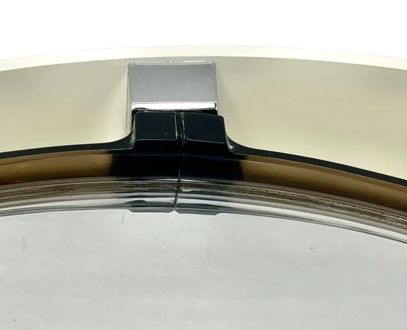 Outlet Pamono Space Age Round Mirror with Lighting Model A41 from Allibert, 1970s