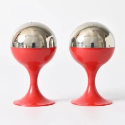 Pamono Space Age Salt and Pepper Shaker from Quist, 1970s, Set of 2> Salt & Pepper Shakers