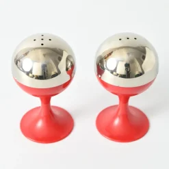 Pamono Space Age Salt and Pepper Shaker from Quist, 1970s, Set of 2><noscript><img width=